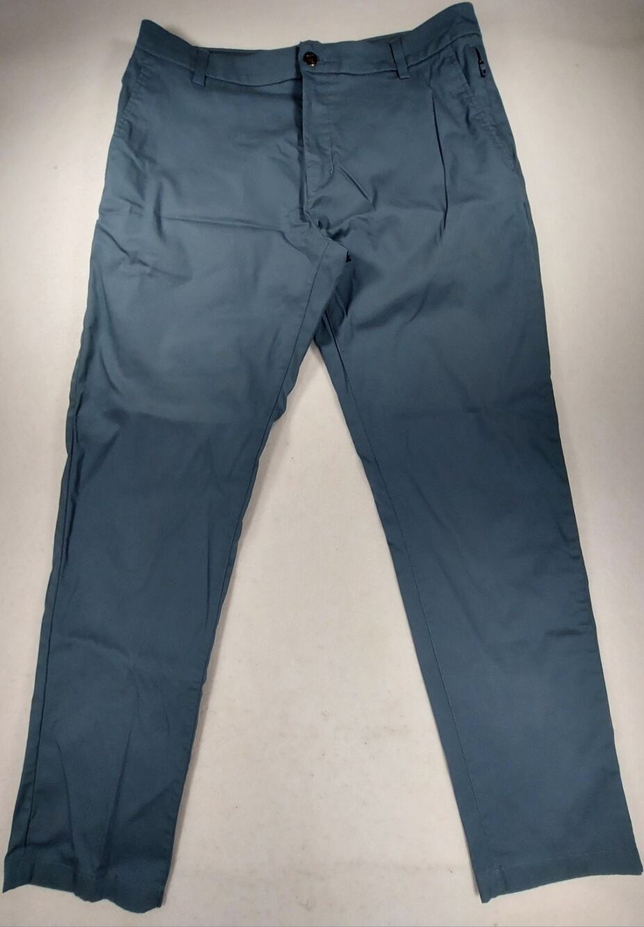 Bird Dogs Chino Pants Mens 34x30 Steel Blue Flat Front Performance Unlined